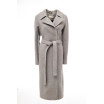 Классическое серое пальто на запах, модель Моника