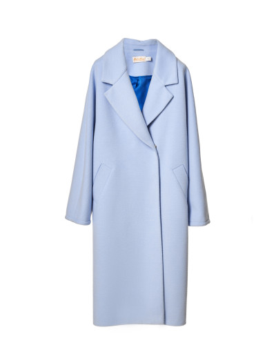 Пальто прямого крою, моделі Хейлі, блакитне