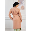 Пальто жіноче кольору пудра