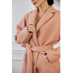 Пальто жіноче кольору пудра