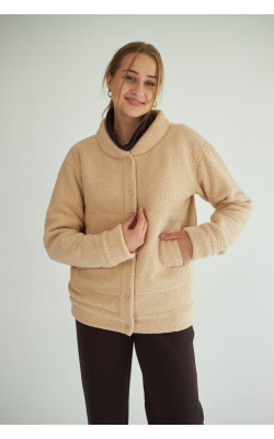 Куртка-бомбер Теді бежевого кольору