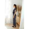 Костюм в клетку с поясом 30-377-987