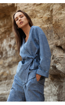 Екстравагантний жакет на запах 30-392: 1061-151