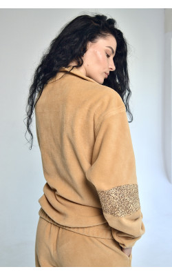 Кофта флис со вставками