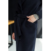 Базовое пальто темно-синего цвета 77-1103