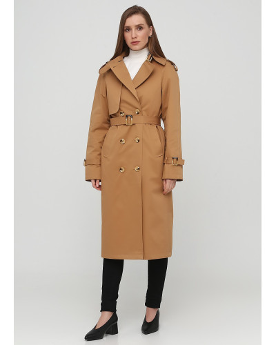Классический тренч цвета кэмел