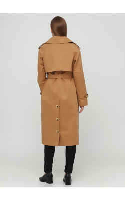 Классический тренч цвета кэмел с жилетом