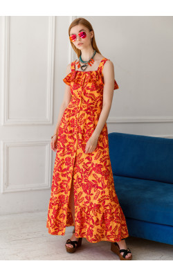 Сарафан с застежкой впереди 302-662