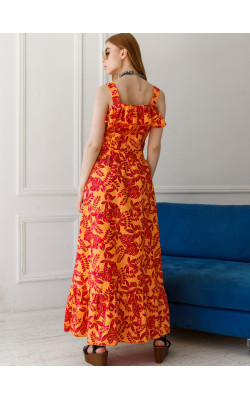 Сарафан с застежкой впереди 302-662