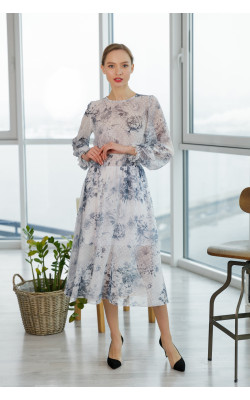 Легкое платье из шифона 77-312:698
