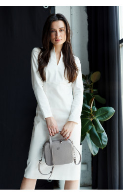 Платье футляр из молочного коттона