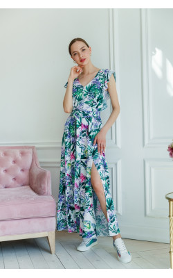 Сукня з тропічним принтом 77-359-712