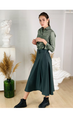 Юбка в цвете хаки 77-391-764