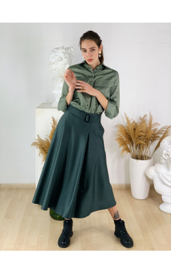 Юбка в цвете хаки 77-391-764
