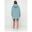 М'ятне худі-плаття на флісі з кишенями
