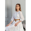Біле плаття з асиметричним низом 77-408-782-137