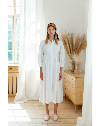 Платье с объёмными рукавами фонариками 77-416-799