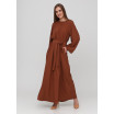 Шикарне плаття максі рудого кольору