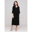 Чорна сукня середньої довжини з вирізом