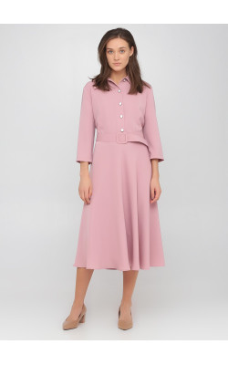 Ніжна рожева сукня-трапеція на удзиках