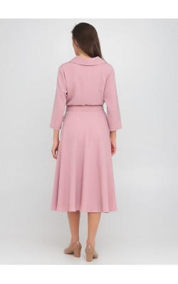 Ніжна рожева сукня-трапеція на удзиках