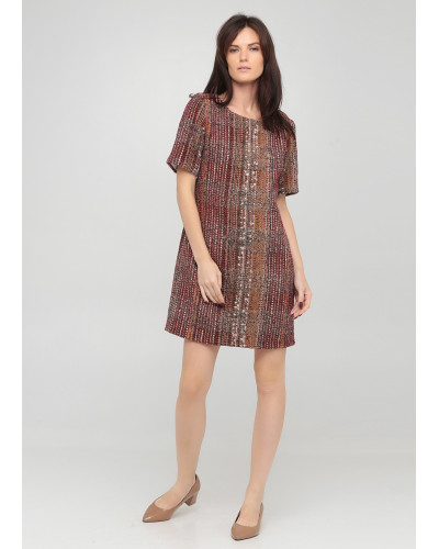 Класична сукня меланж прямого крою