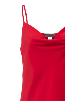 Атласна сукня комбінація червоного кольору