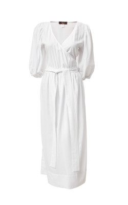 Сукня-халат білого кольору