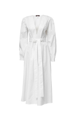 Сукня-халат білого кольору