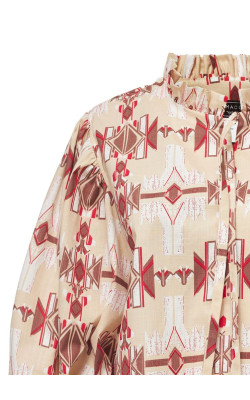 Блуза з абстрактним візерунком